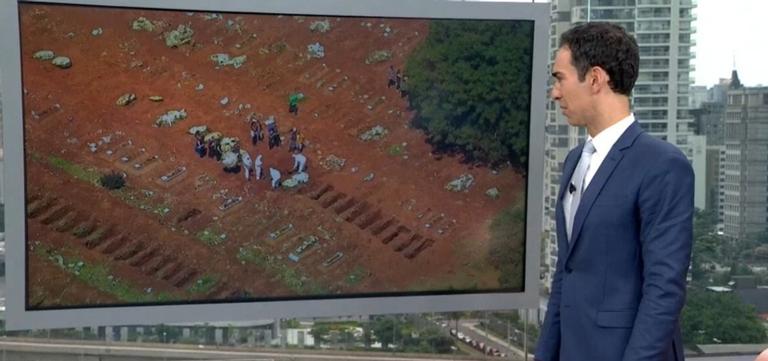 Globo é criticada ao mostrar enterros ao vivo em telejornal