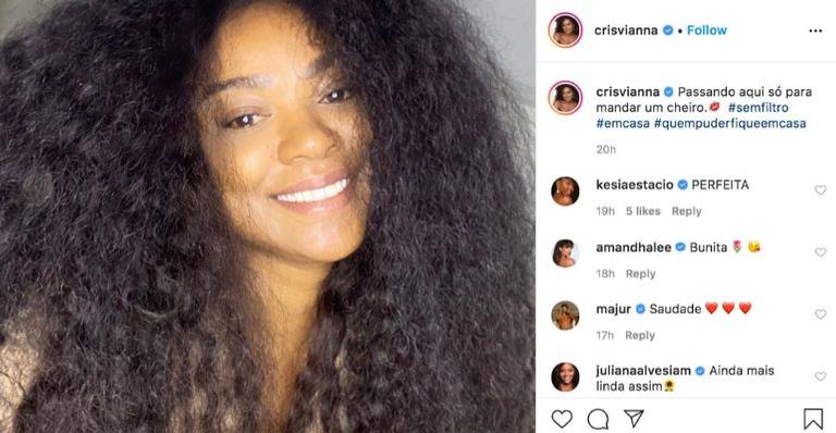 Cris Vianna esbanja beleza nas redes sociais