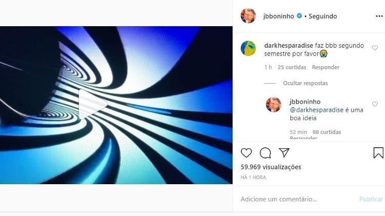 Fãs pedem por mais um Big Brother Brasil este ano e Boninho gosta da ideia 