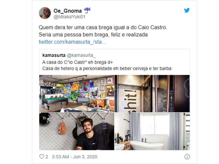 Casa do ator Caio Castro