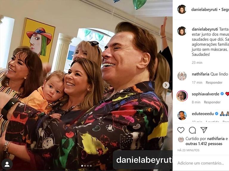 Daniela Beyruti mostra fotos da família
