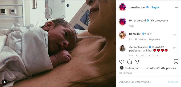 Titi Muller dá à luz ao primeiro filho, Benjamin