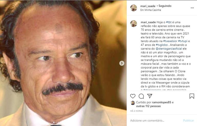 Esposa de Stênio Garcia revela mensagens sobre demissão do ator