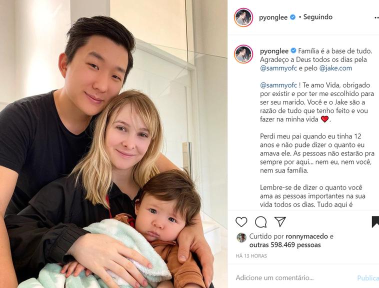 Pyong Lee e a família