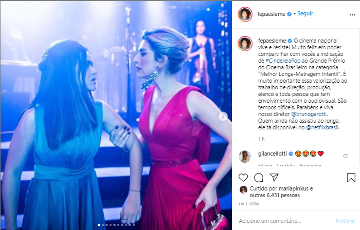Fernanda Paes Leme lembra indicação de Cinderela Pop a prêmio