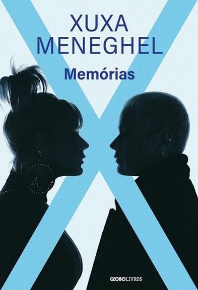 Xuxa mostra a capa de seu livro de memórias