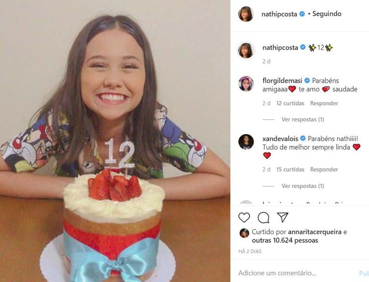 Nathália Costa, atriz mirim de 'Êta mundo bom', comemora seus 12 anos com  piquenique no Rio - TV e Lazer - Extra Online