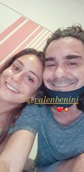 André Gonçalves e a filha, Valentina