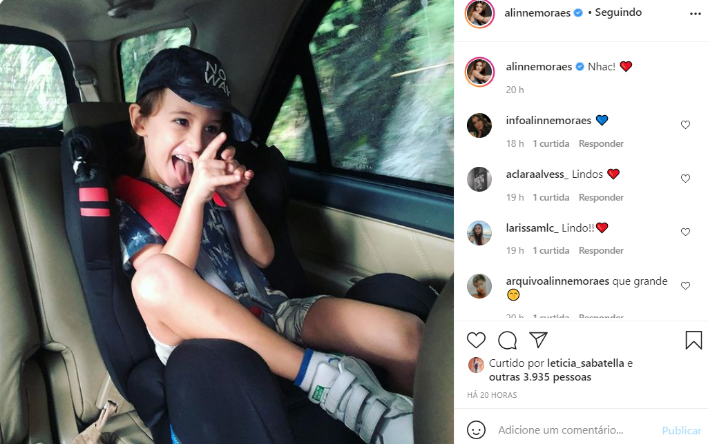 Alinne Moraes mostra nova foto do filho, Pedro