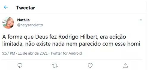 Comentários de internautas sobre o Rodrigo Hilbert