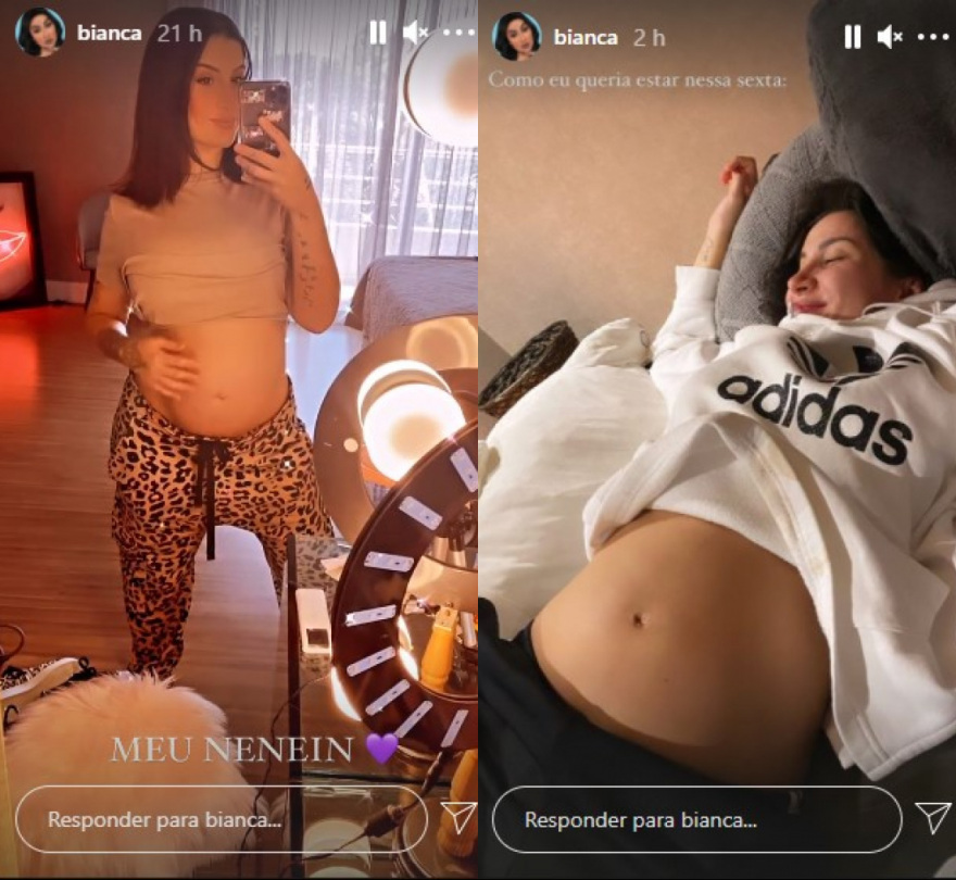 Grávida, ex-BBB Bianca Andrade surpreende ao mostrar barrigão