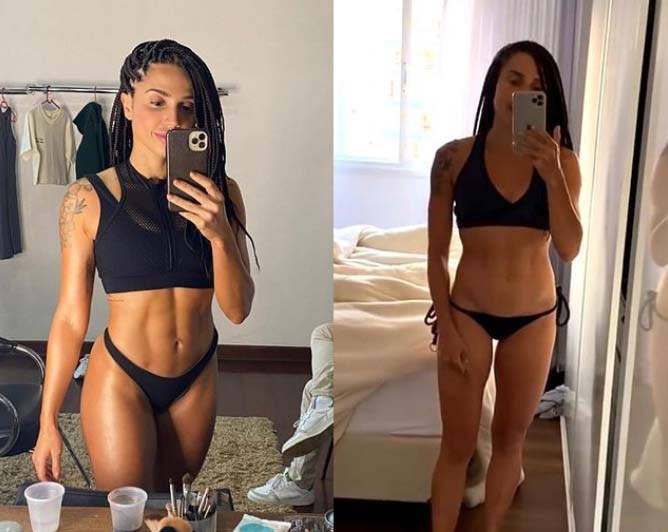 Antes e depois de Paula Amorim