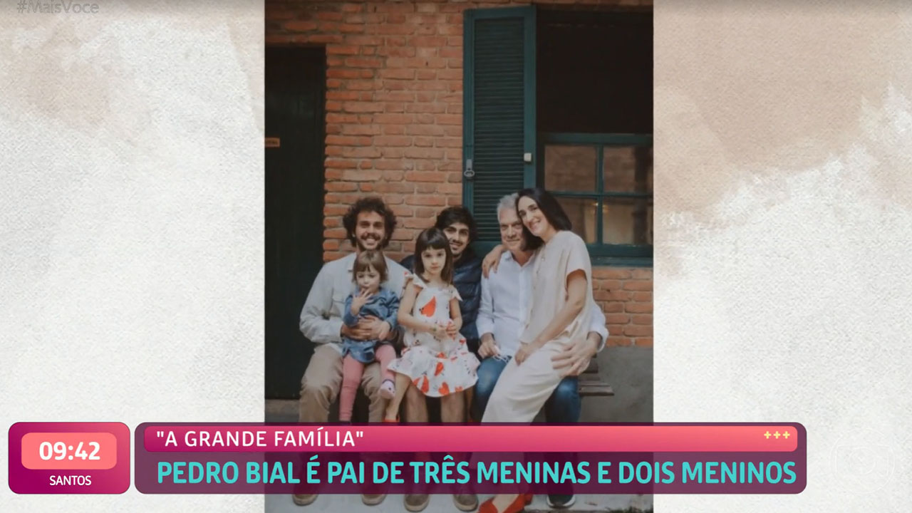 Pedro Bial mostra novas fotos com os cinco filhos