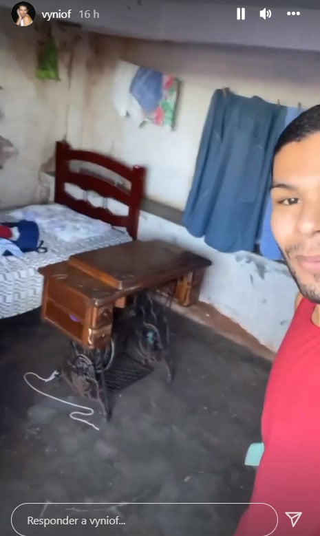 Vinicius, o Vyni, mostra sua casa no Ceará