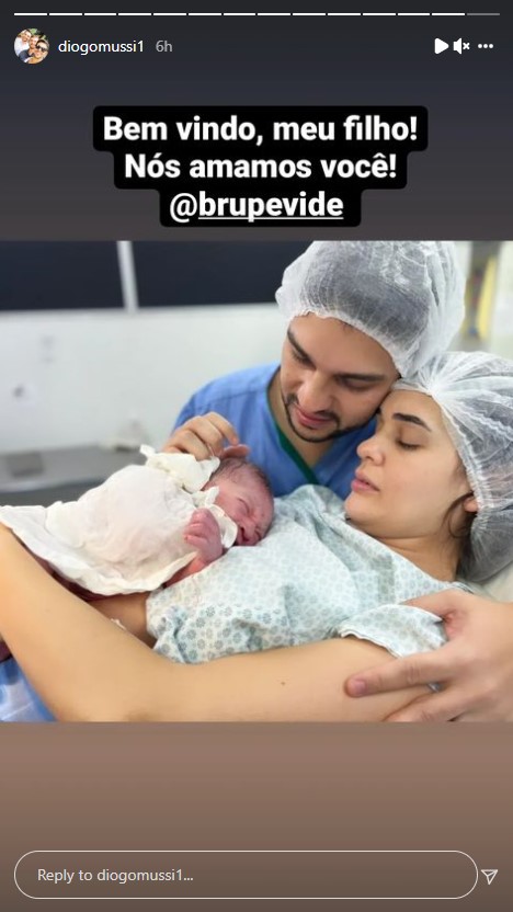 Irmão de Rodrigo Mussi anuncia nascimento do filho, Luca