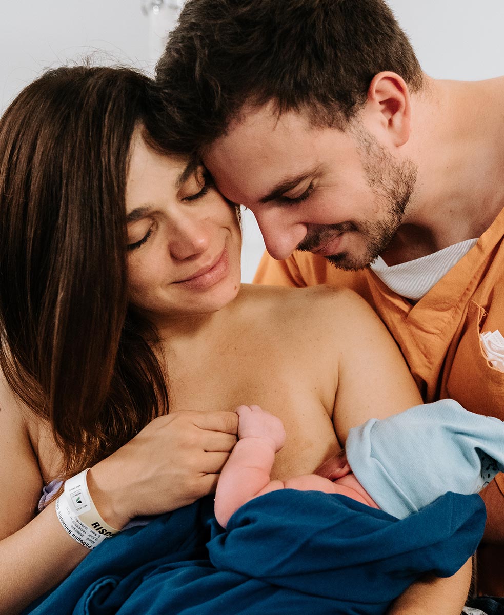 Sabrina Petraglia celebra o nascimento de Léo, seu terceiro filho