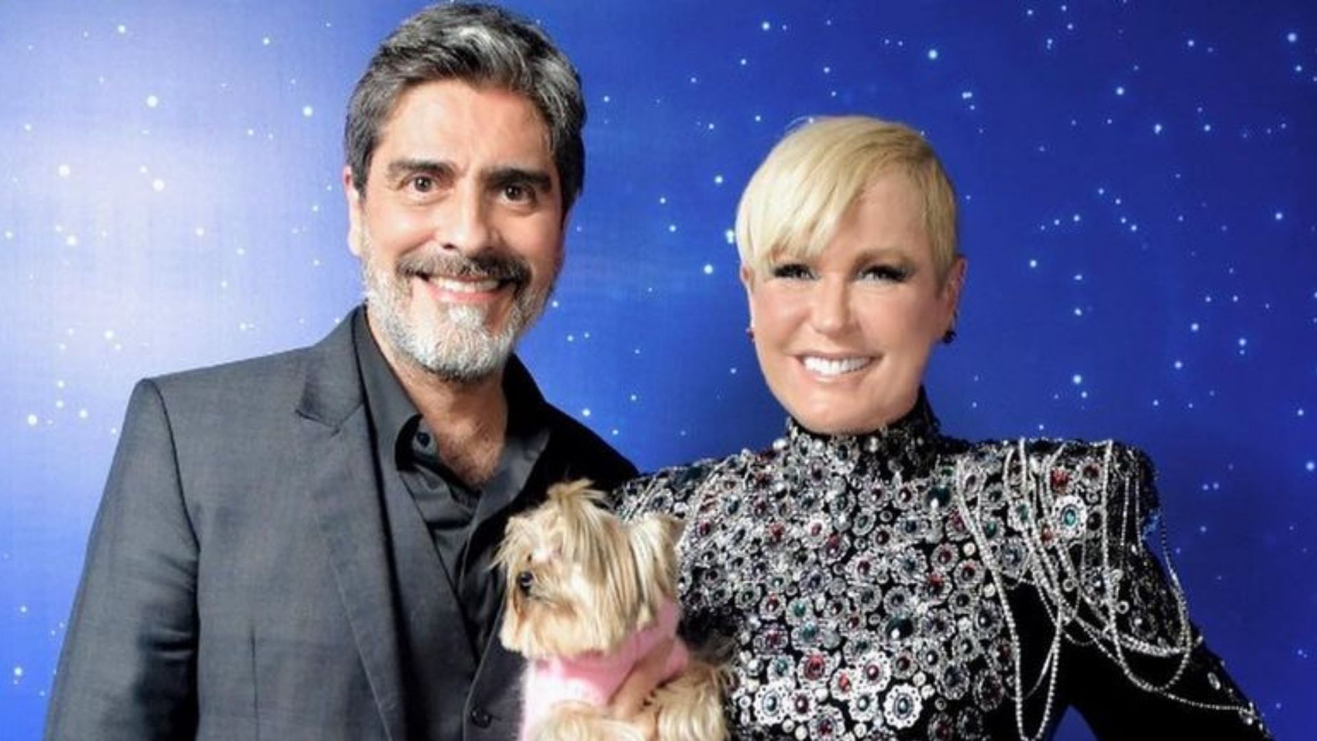 Xuxa Meneghel e Junno Andrade. Foto: Blad Meneghel