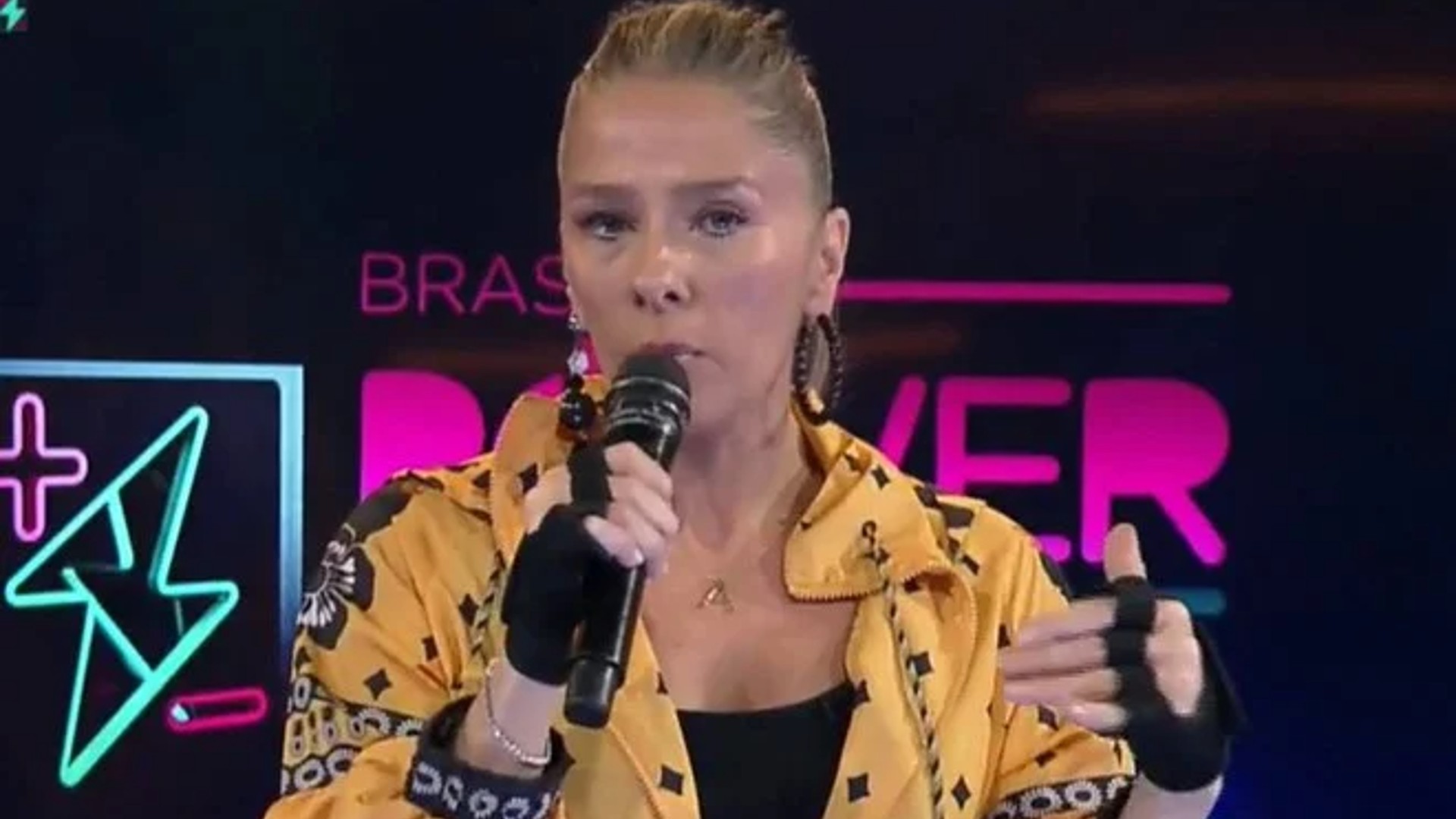 Adriane Galisteu no Power Couple (Reprodução/Record TV)