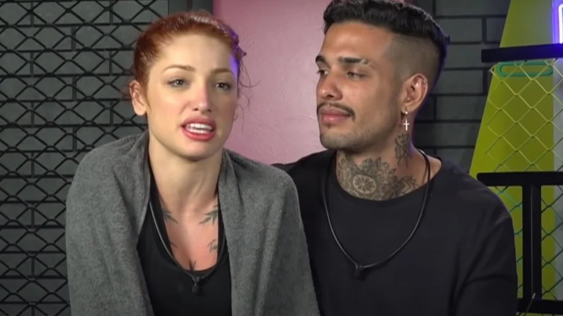 Brenda e Matheus no Power Couple 6 (Reprodução/Record TV)