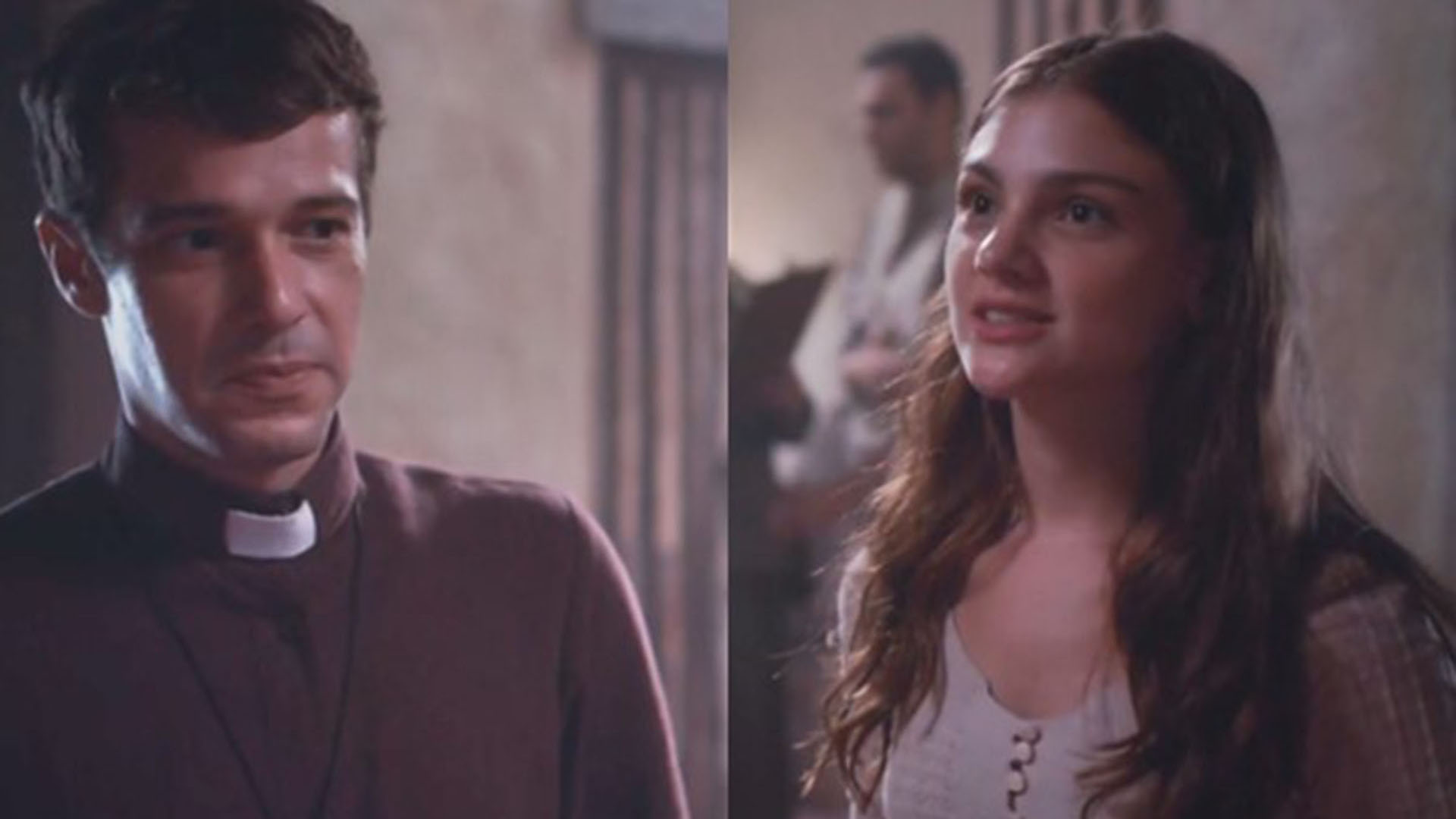 Tenório (Jayme Matarazzo) e Olívia (Debora Ozório) em Além da Ilusão (Divulgação/TV Globo)