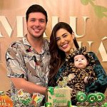 Vivian Amorim e Leo Hirschmann celebram quatro meses da filha com festa temática de 'Pantanal'