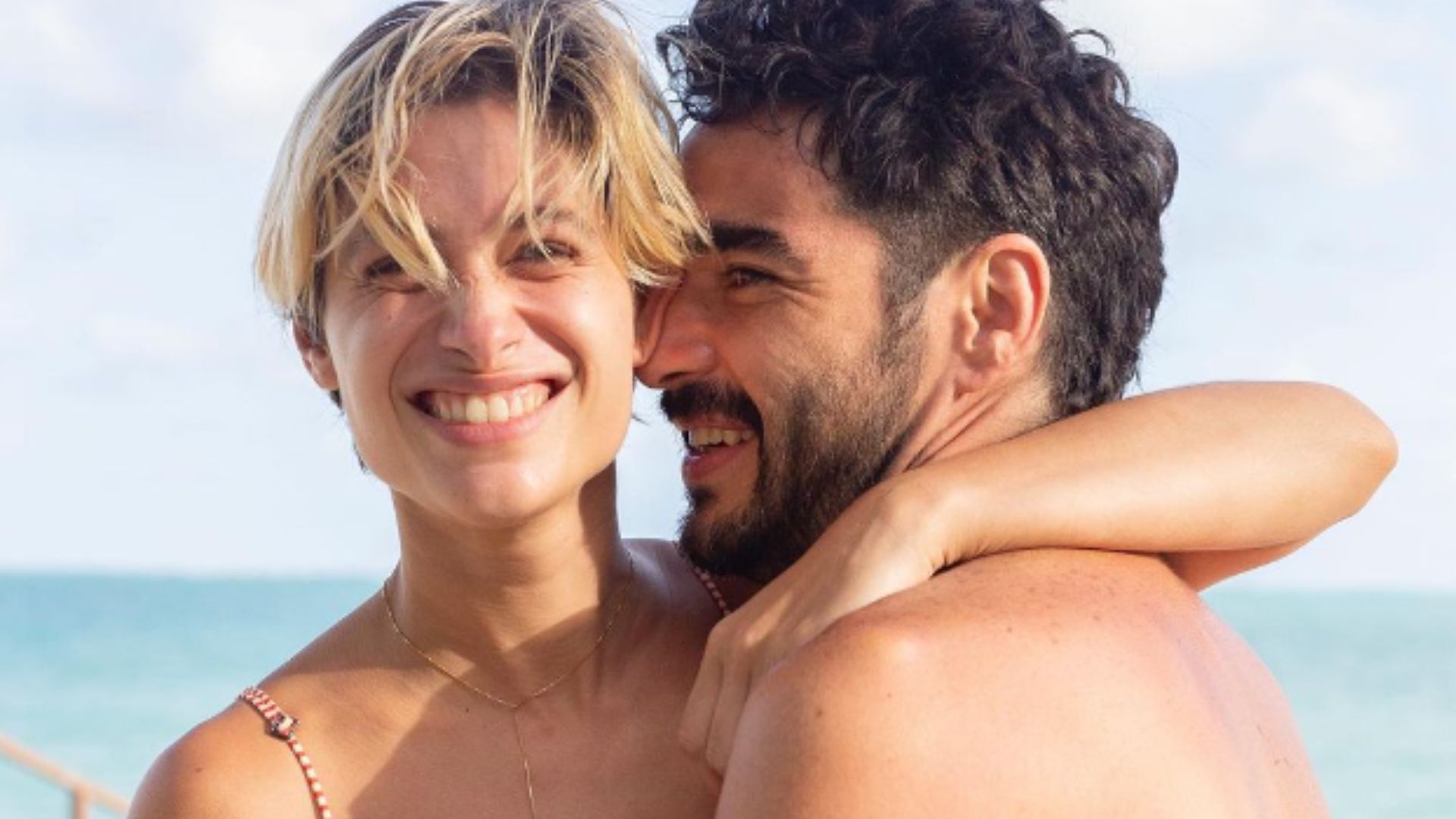 Luisa Arraes e Caio Blat. Reprodução/Instagram