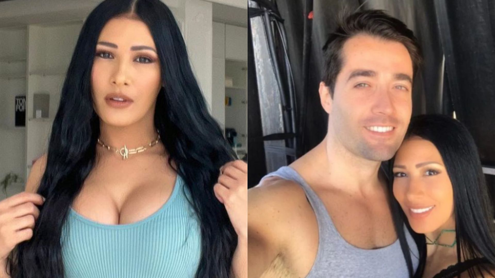 Simaria Mendes e o ex-marido, Vicente Escrig. Reprodução/Instagram