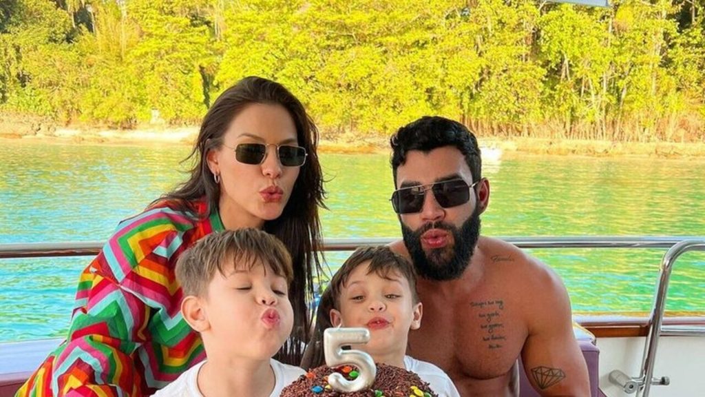 Andressa Suita e Gusttavo Lima comemoram o aniversário do filho Gabriel (Reprodução/Instagram)