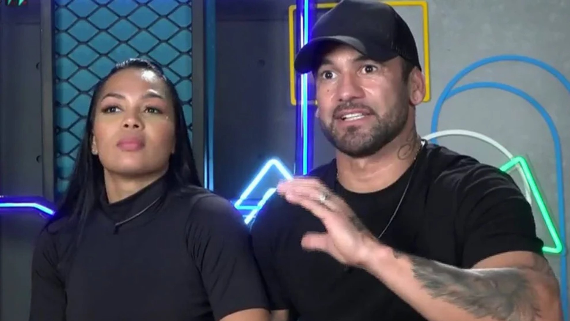 Eliza e Hadballa no Power Couple (Reprodução/Record TV)