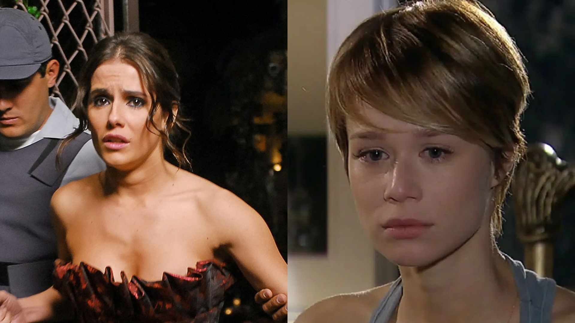 Maria do Céu (Deborah Secco) e Lara (Mariana Ximenes) - Créditos: Reprodução/ Globo