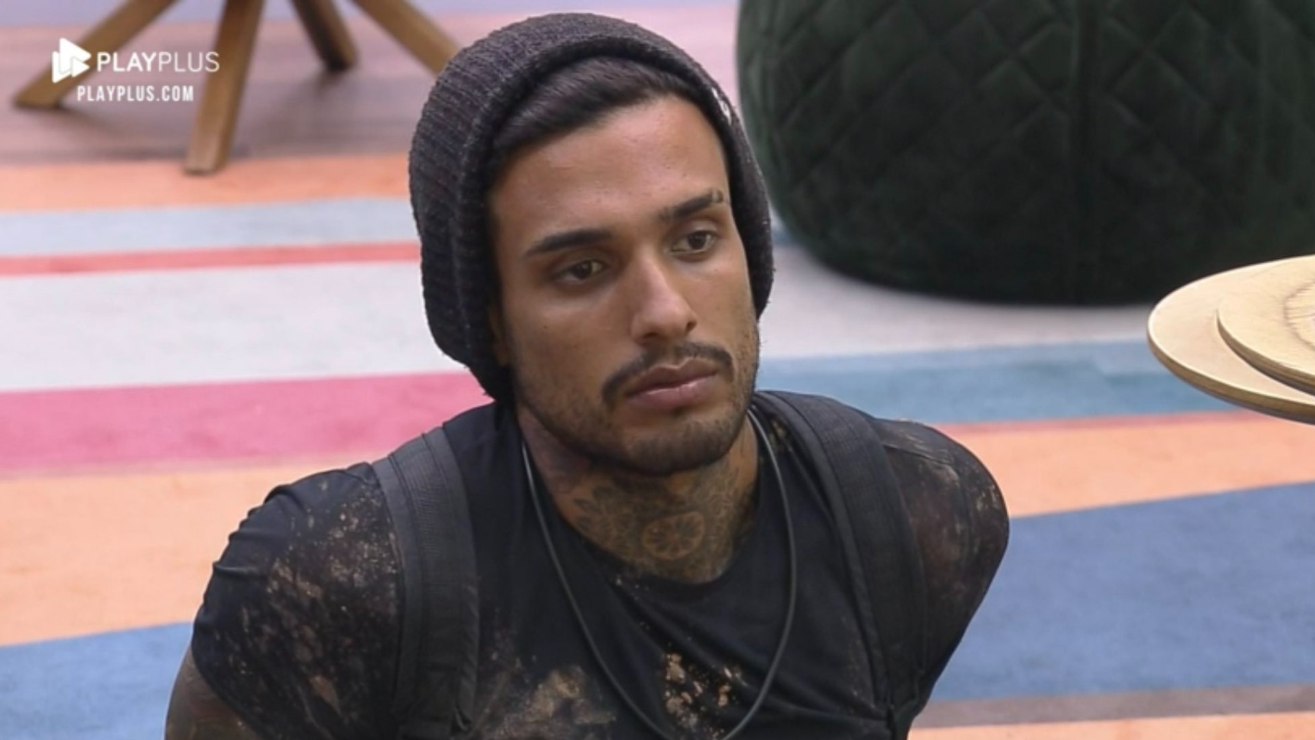 Matheus no Power Couple (Reprodução/PlayPlus)