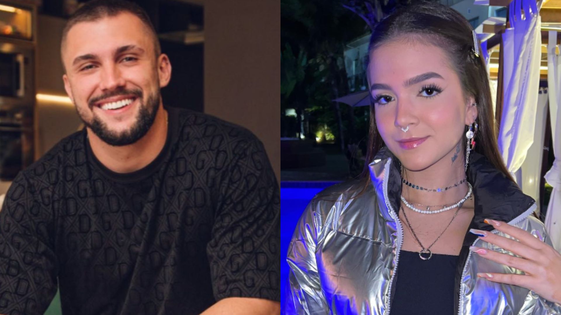 Arthur Picoli e Mel Maia. Reprodução/Instagram