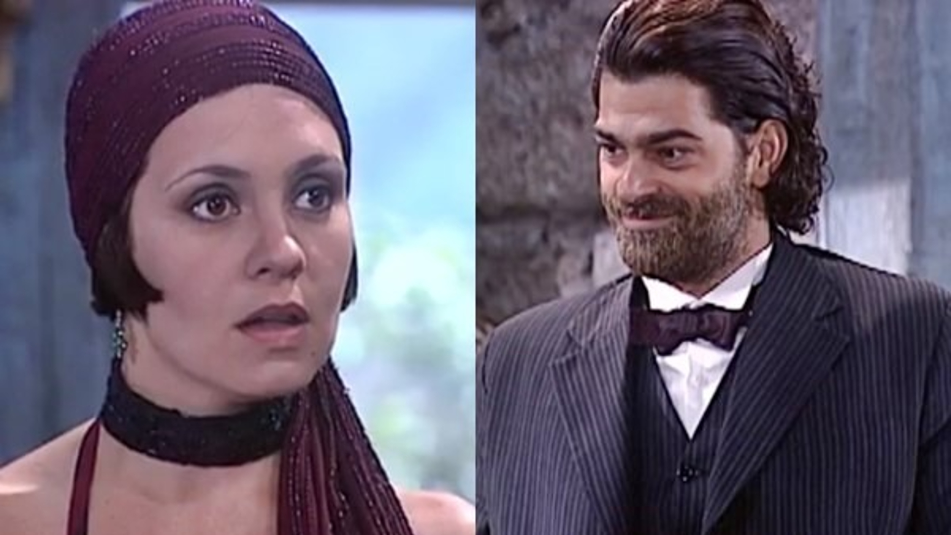 Catarina (Adriana Esteves) e Petruchio (Eduardo Moscovis) - Créditos: Reprodução/ Globo