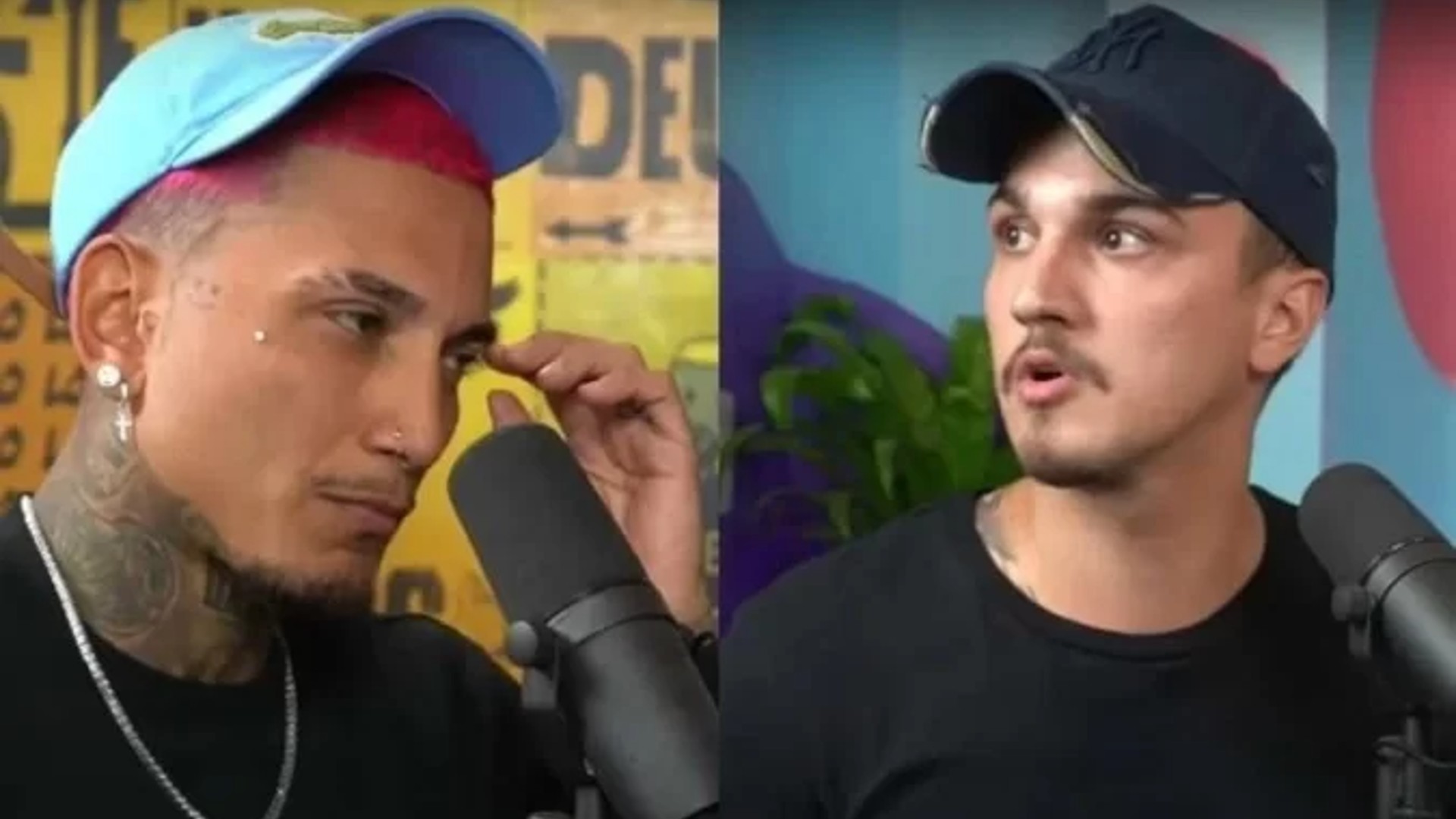 Dynho Alves e Christian Figueiredo no podcast 'Eu Fico Loko' (Reprodução/YouTube)