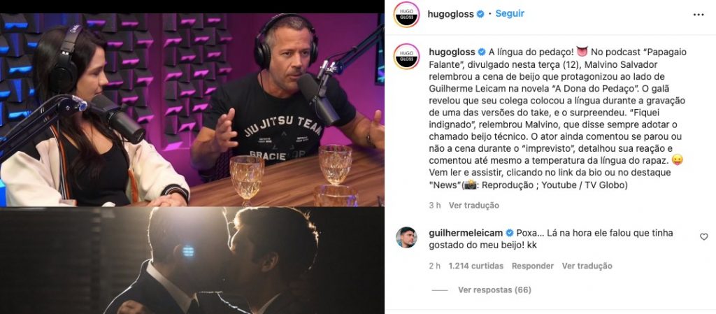 Guilherme Leicam rebate fala de Malvino Salvador (Reprodução/Instagram)