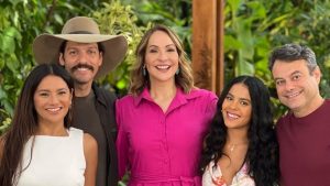 Maria Beltrão recebe elenco de 'Pantanal' no programa 'É De Casa', da Globo (Reprodução/Instagram)