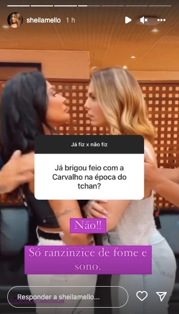 Sheila Mello descarta briga com Scheila Carvalho (Reprodução/Instagram)