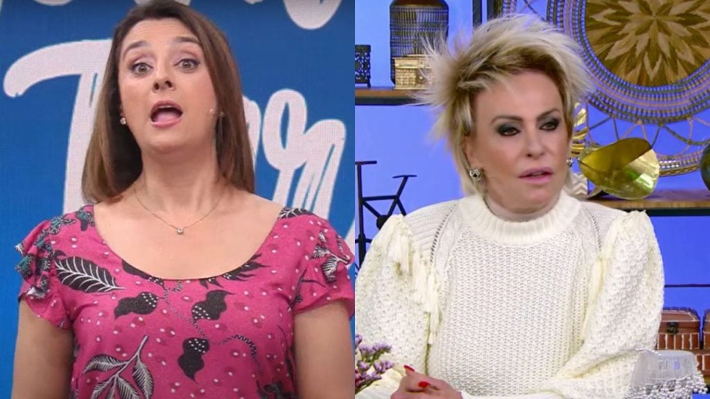 Catia Fonseca e Ana Maria Braga – Créditos: Reprodução/Band/ Globo