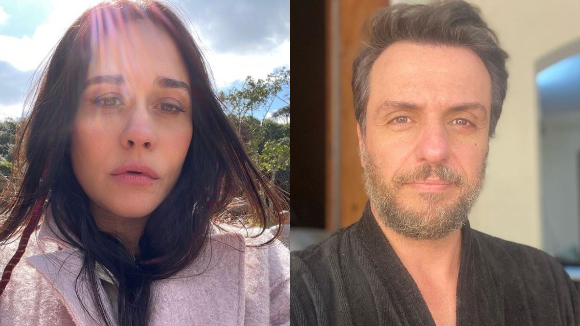 Alessandra Negrini e Rodrigo Lombardi. Reprodução/Instagram