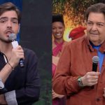 João Guilherme Silva e Faustão ao vivo (Reprodução/Band)