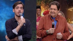João Guilherme Silva e Faustão ao vivo (Reprodução/Band)