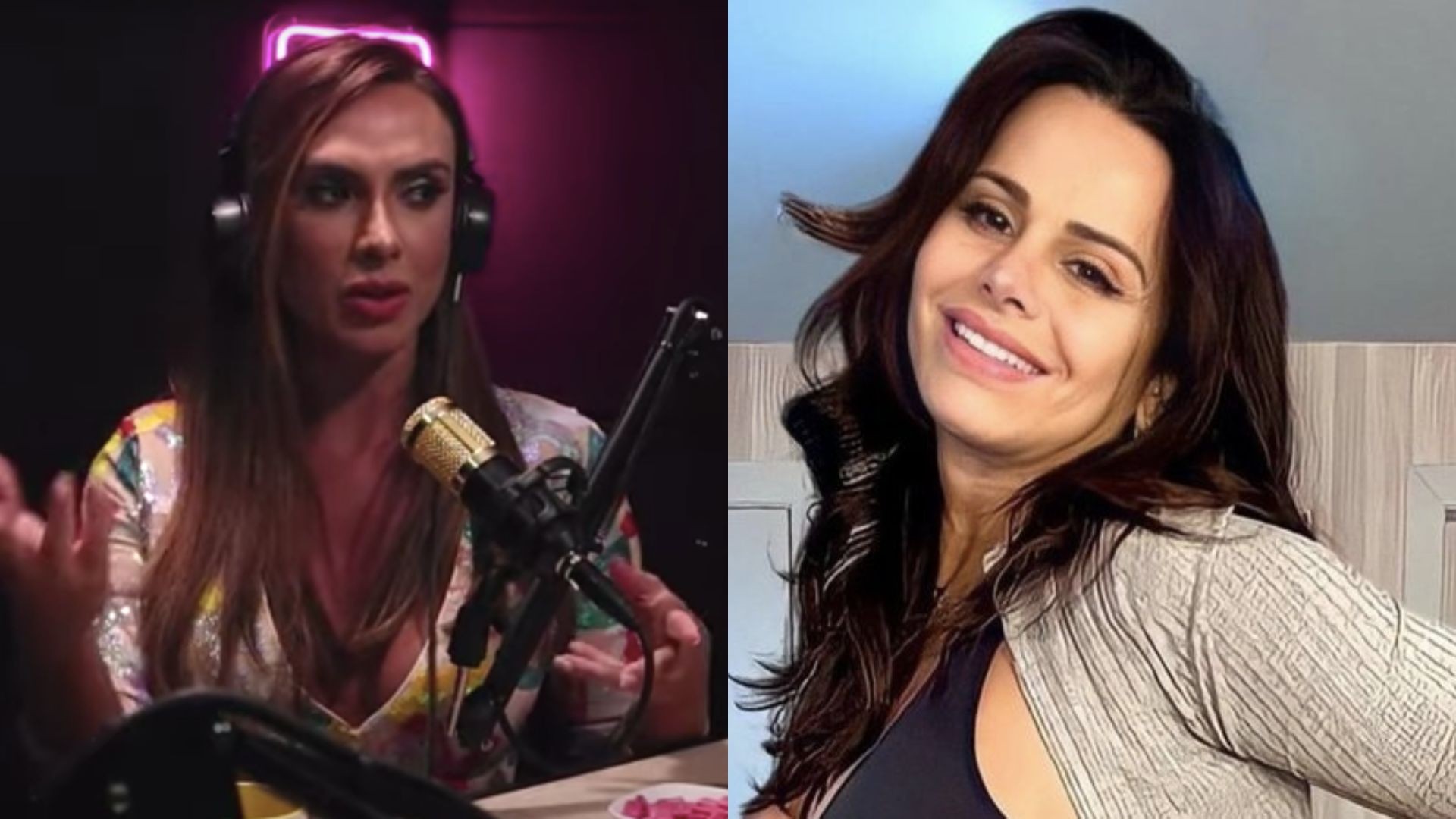 Nicole Bahls e Viviane Araújo (Reprodução: YouTube/Instagram)