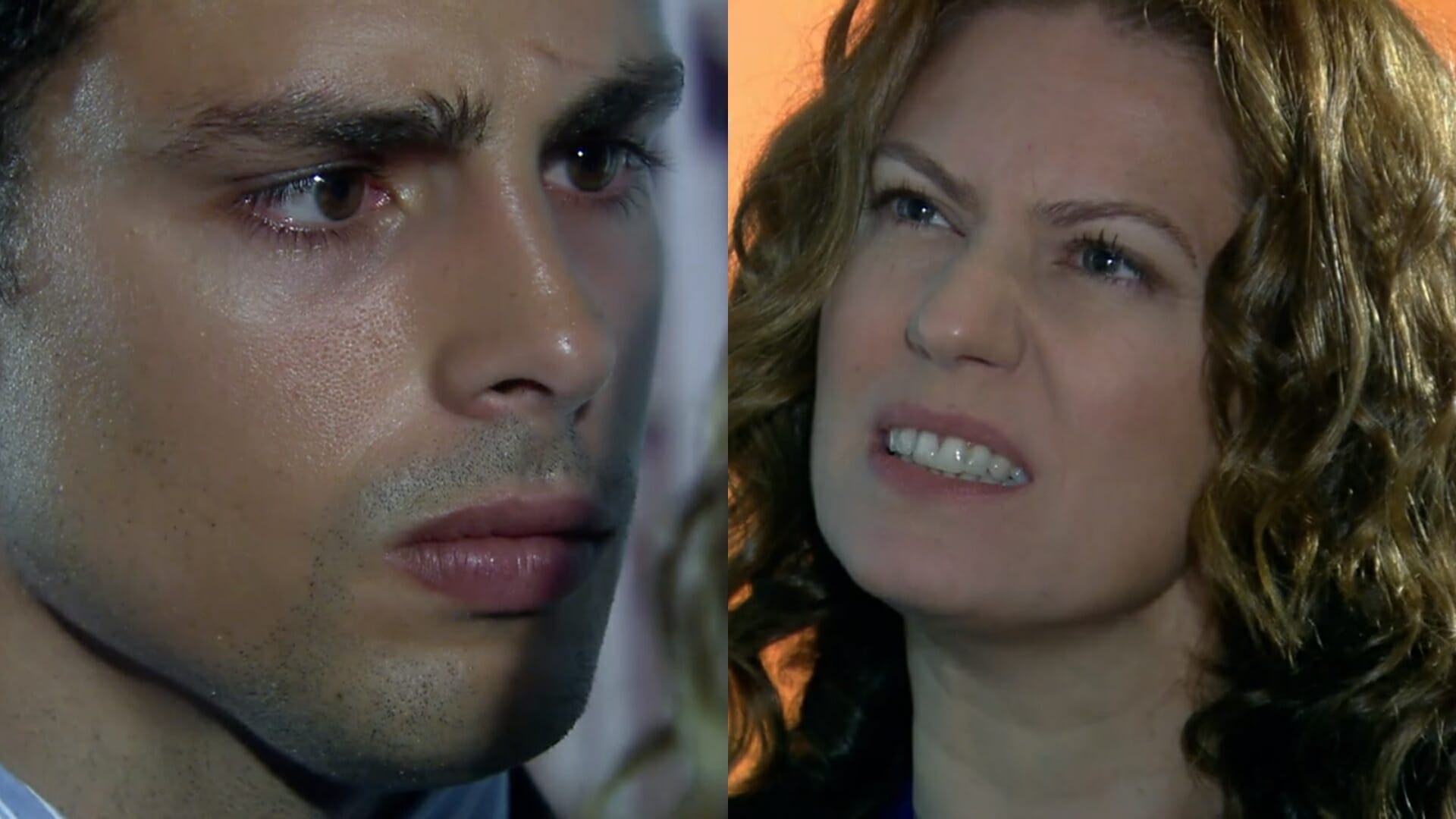 Halley (Cauã Reymond) e Flora (Patrícia Pillar) em 'A Favorita' (Foto: Divulgação/TV Globo)