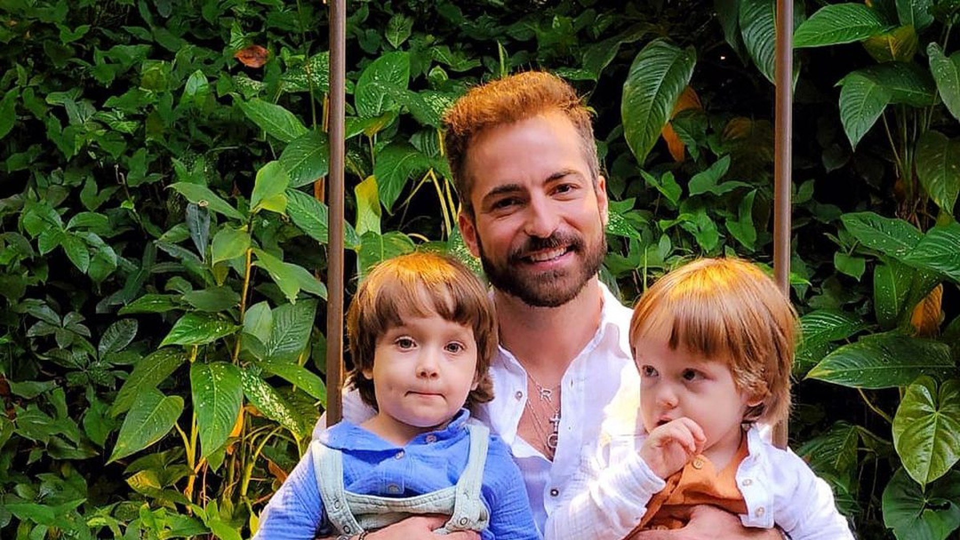 Thales Bretas e filhos. (Reprodução/Instagram)