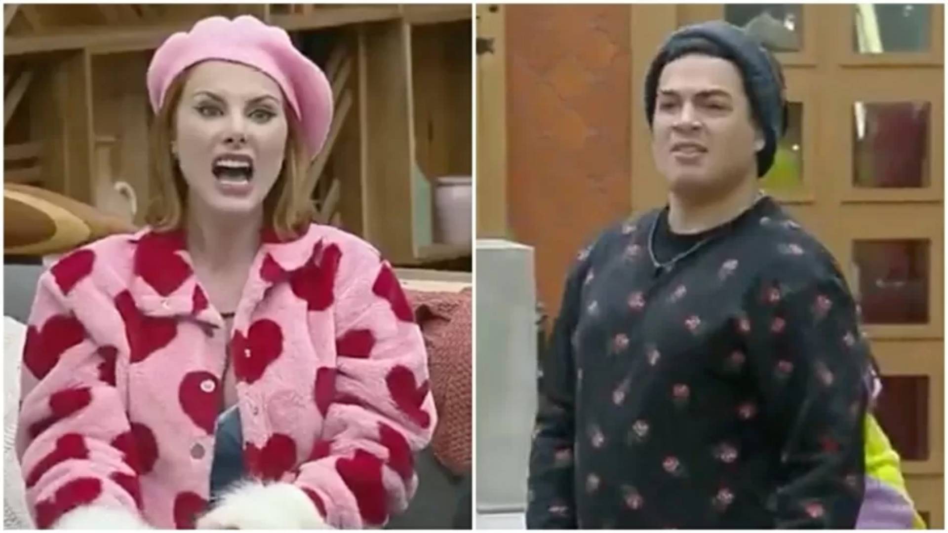 Deborah e Lucas batem boca - Crédito/ Reprodução/ Record TV