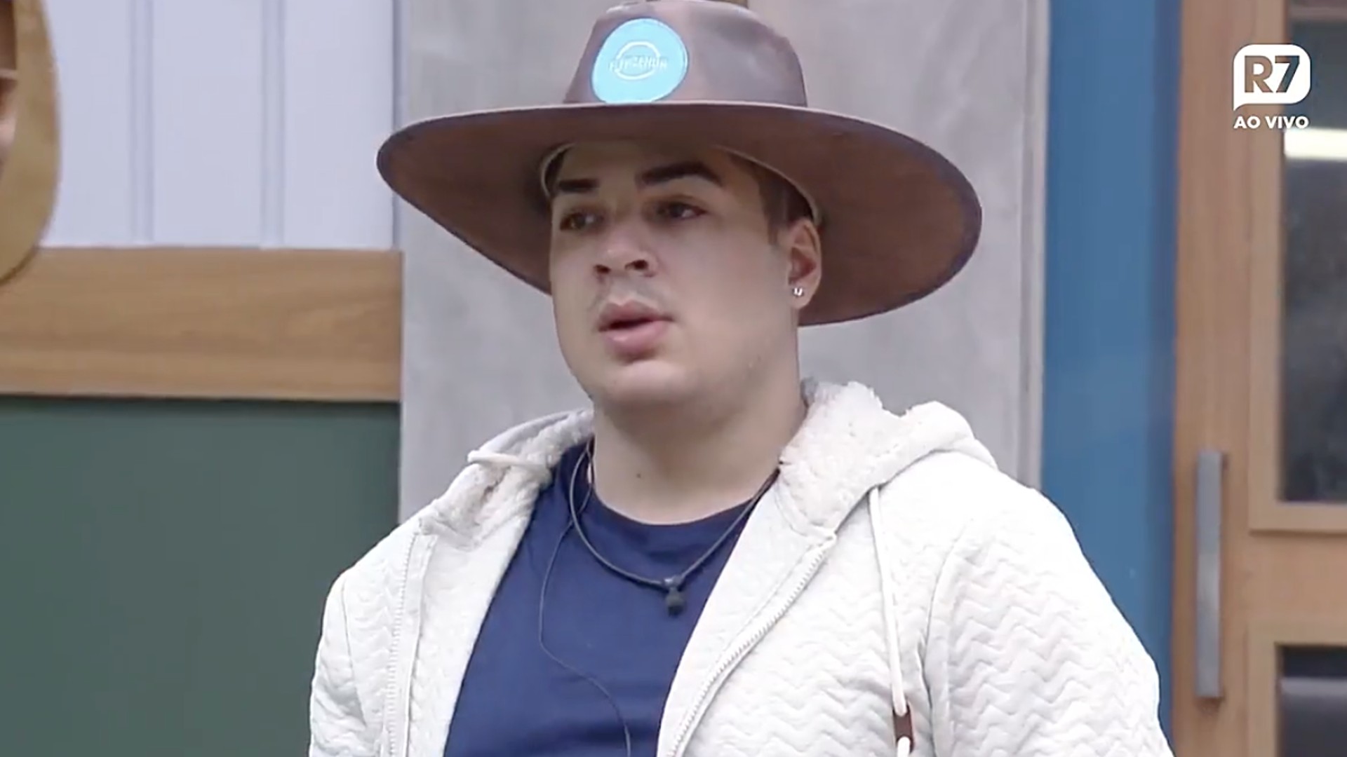 Lucas Santos em 'A Fazenda 14' (Reprodução/PlayPlus)