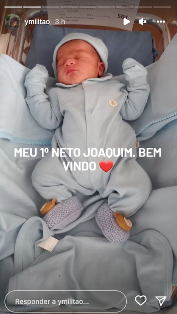 Sogra de Viviane Araújo mostra foto do netinho recém-nascido (Reprodução/Instagram)