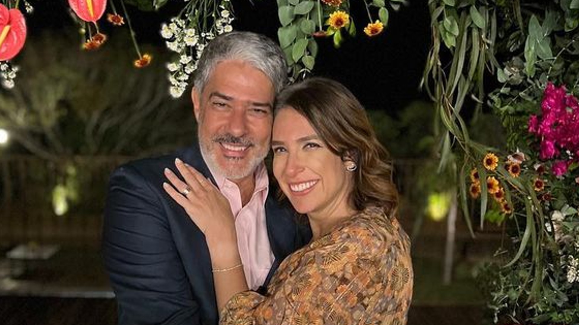 William Bonner e esposa, Natasha Dantas