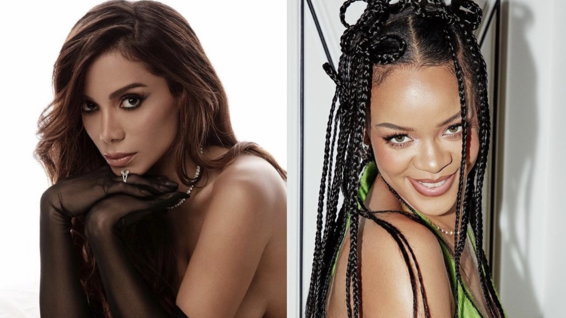 Anitta e Rihanna - (Crédito: Reprodução/Instagram)