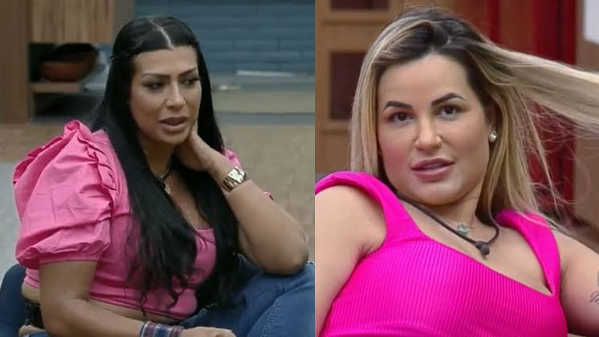Moranguinho e Deolane. Reprodução/ Tv Record